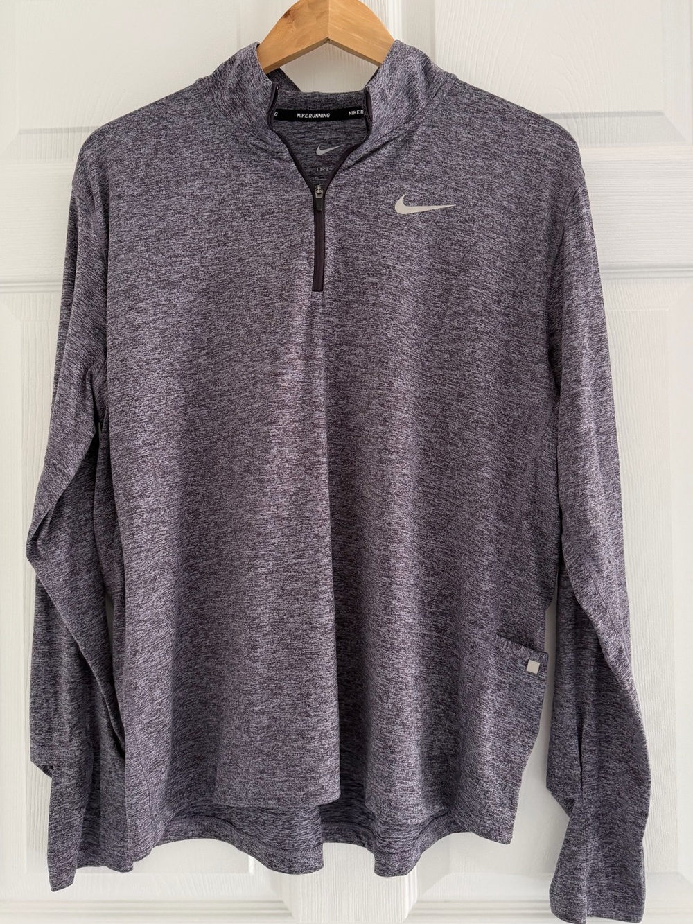 Nike Men's Heather Gray Quarter-Zip Performance Pullover